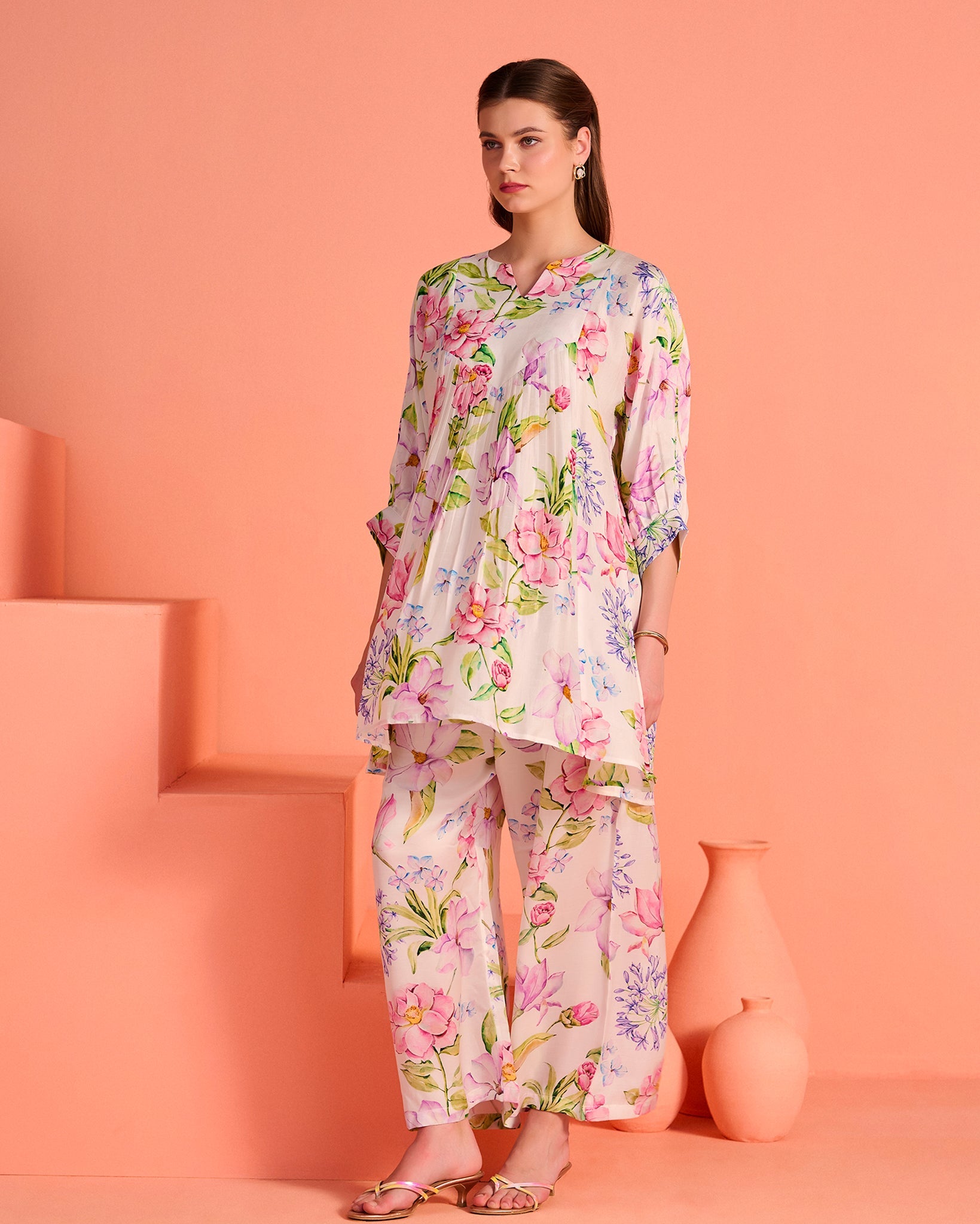 White Kusum Co-Ord Set