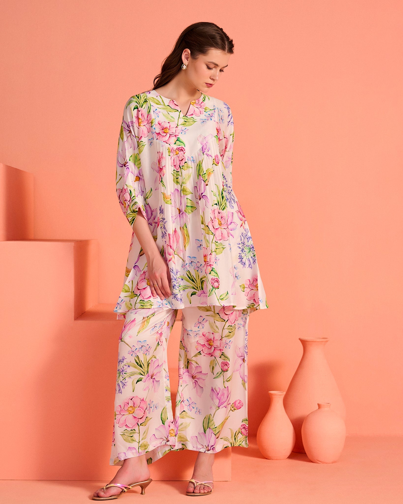 White Kusum Co-Ord Set