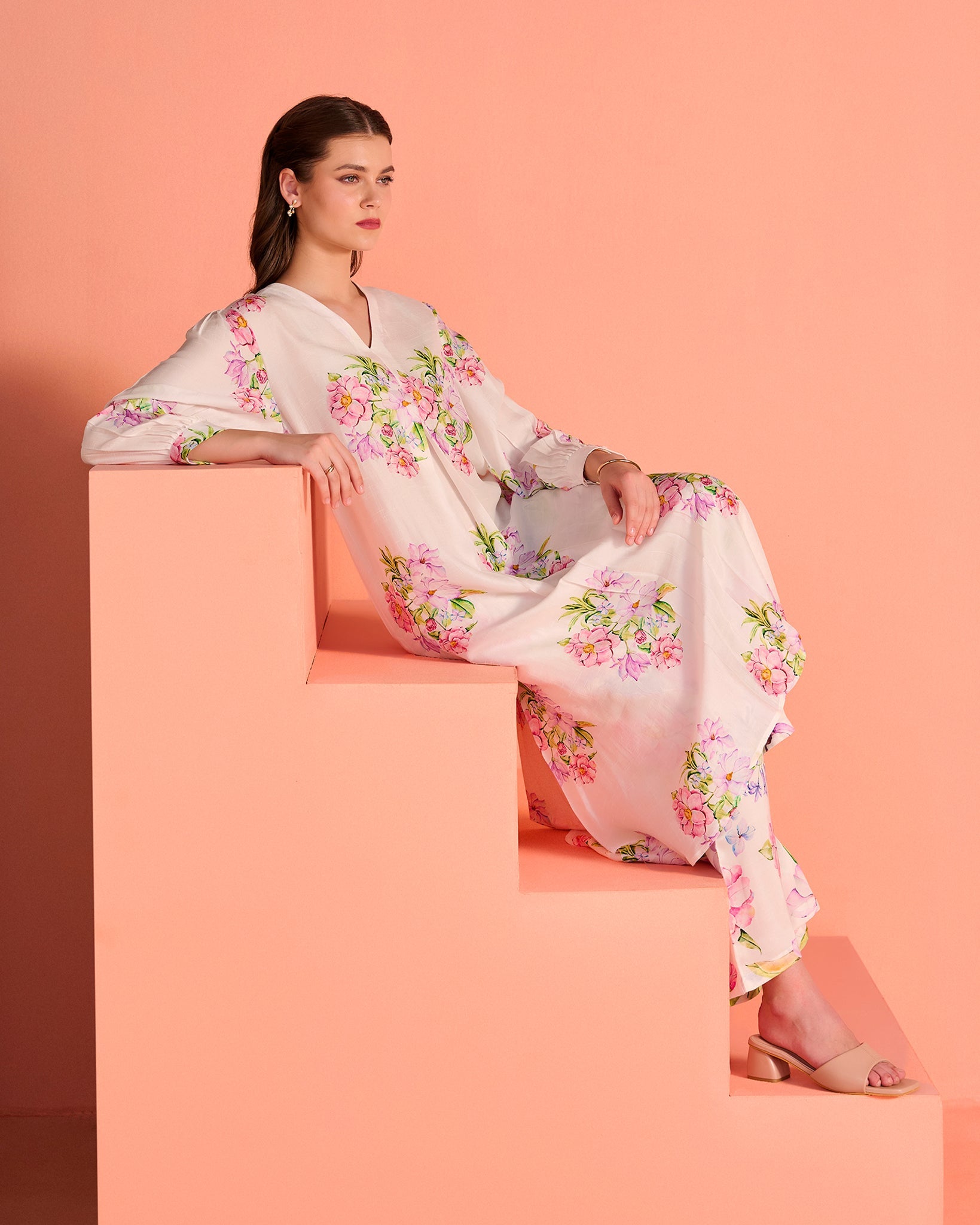 White Mrinal Co-Ord Set