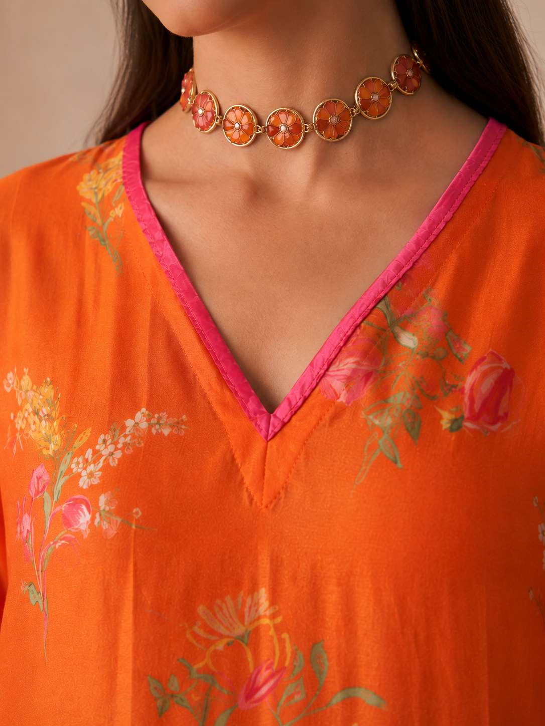 Orange Marjan Jalabiya