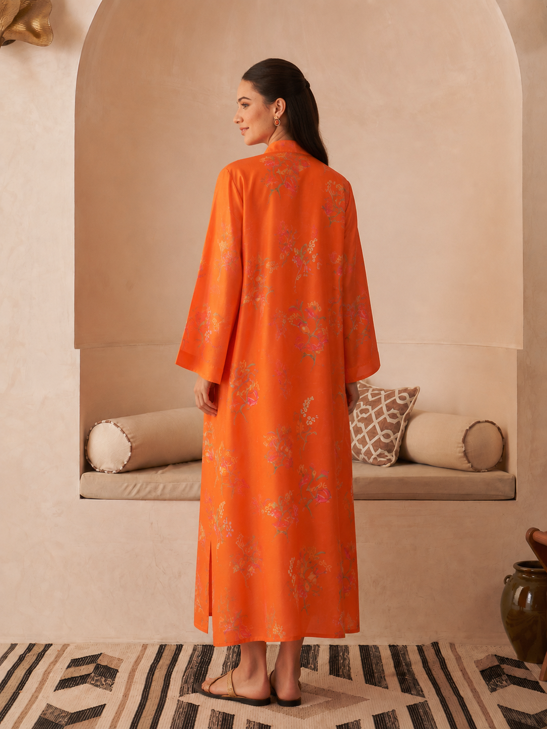 Orange Yakut Jalabiya