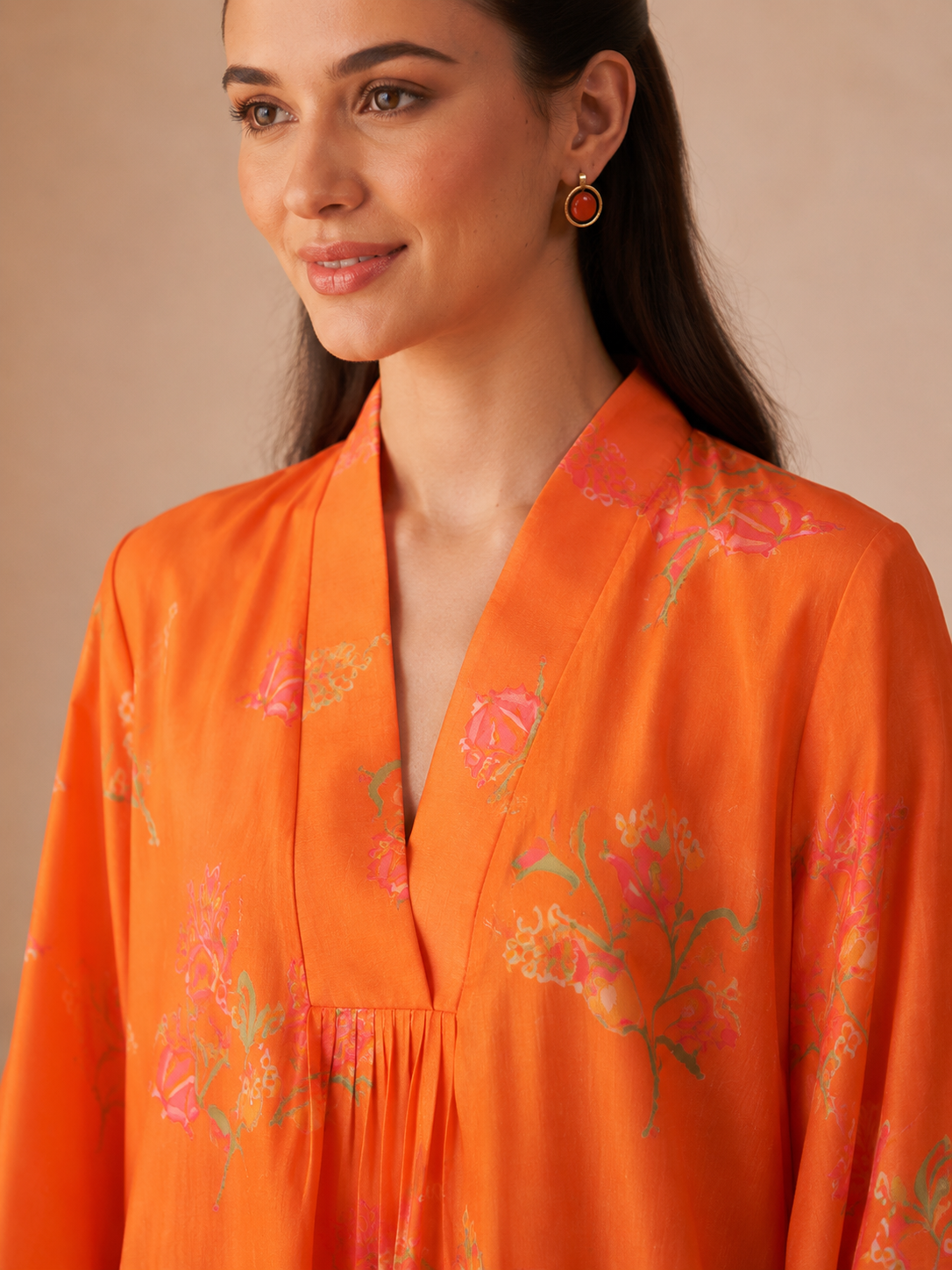 Orange Yakut Jalabiya