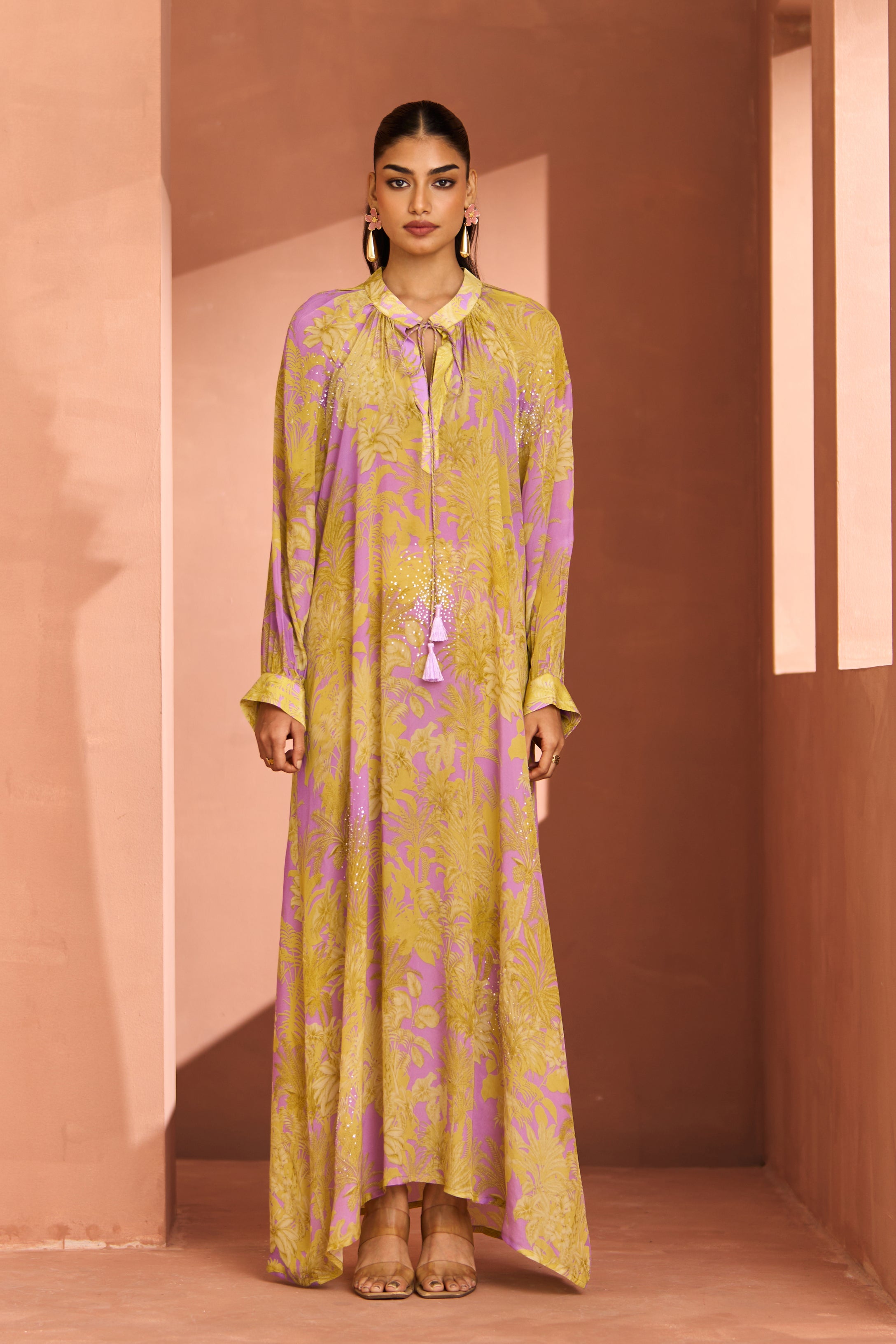 Purple Yellow Zahara Dress
