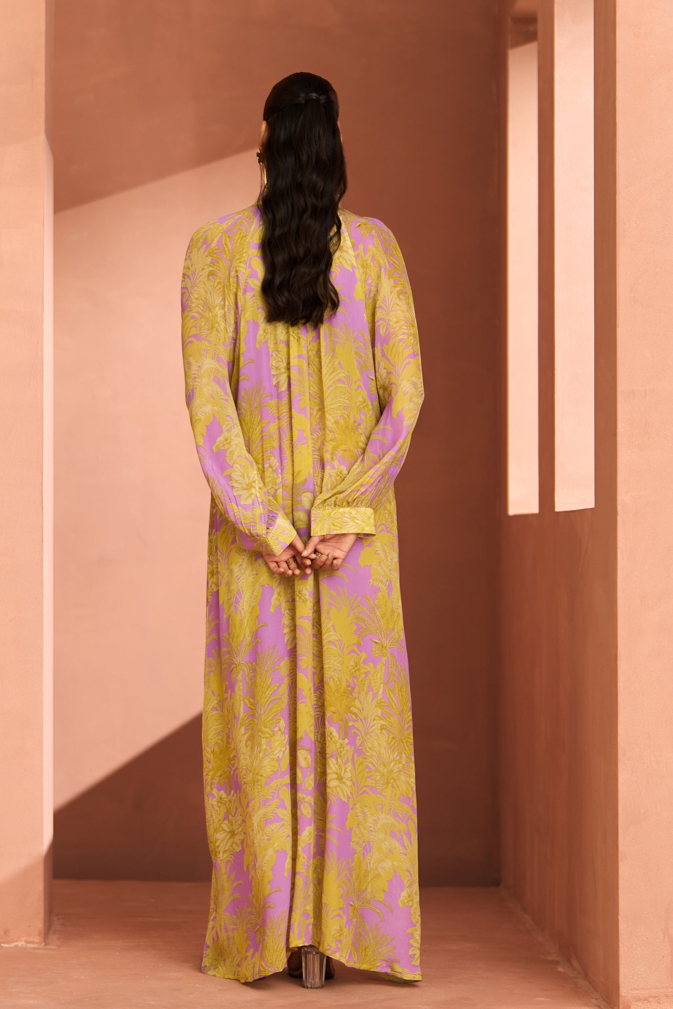 Purple Yellow Zahara Dress