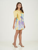 Blue and yellow Blair dress