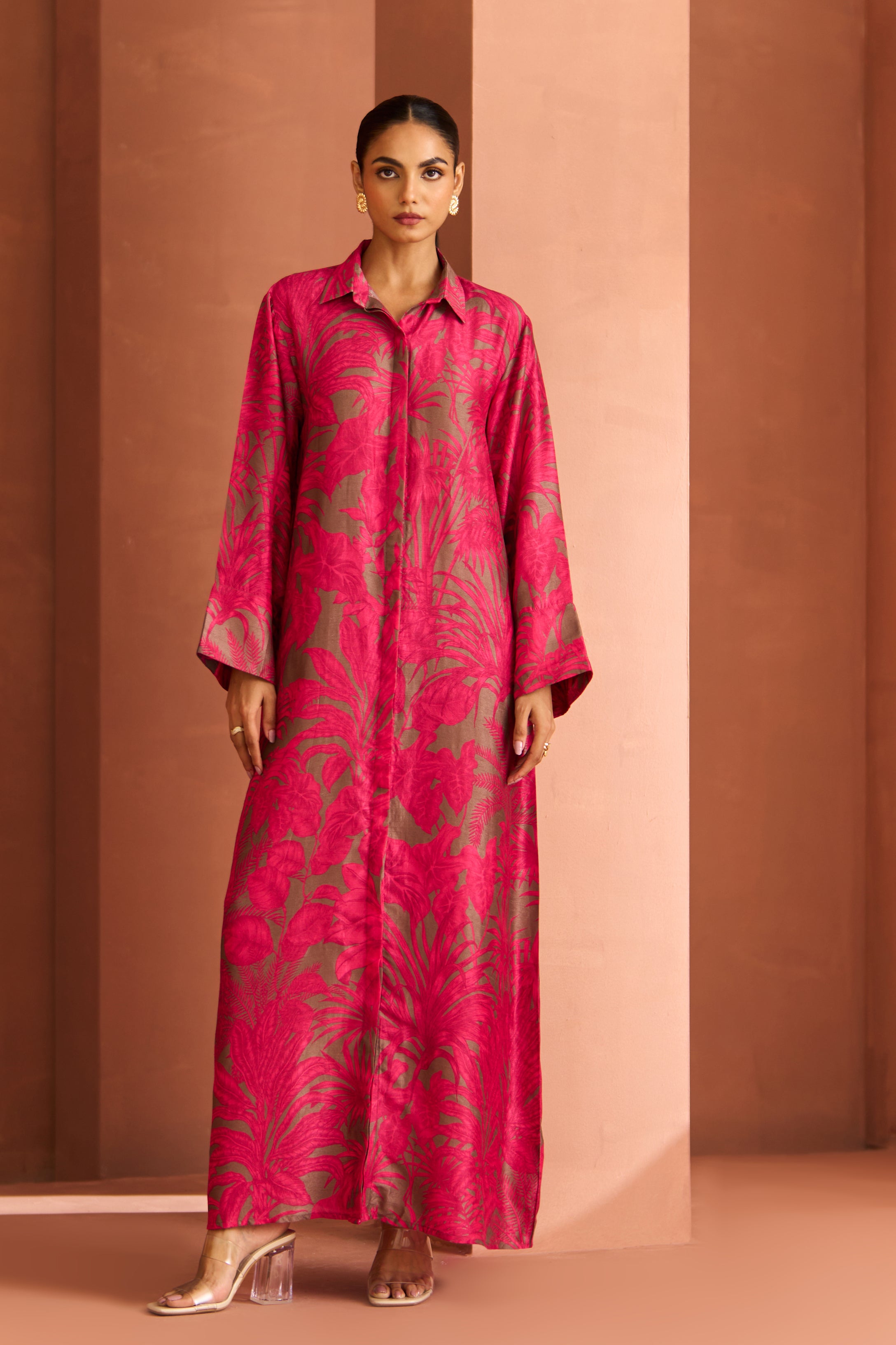 Pink And Grey Amani Dress