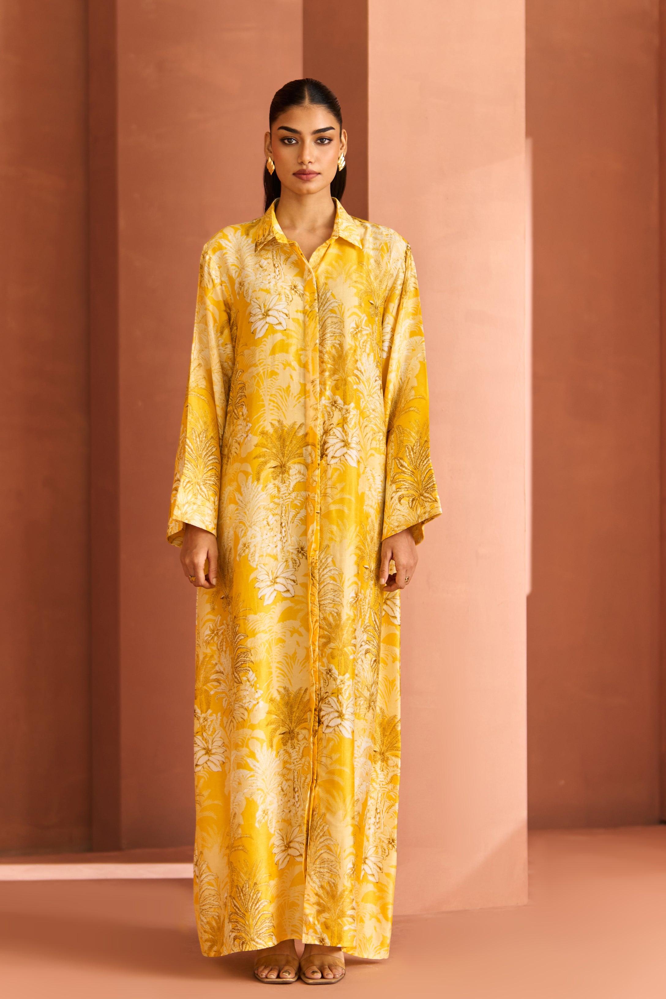 Yellow White Amani Dress