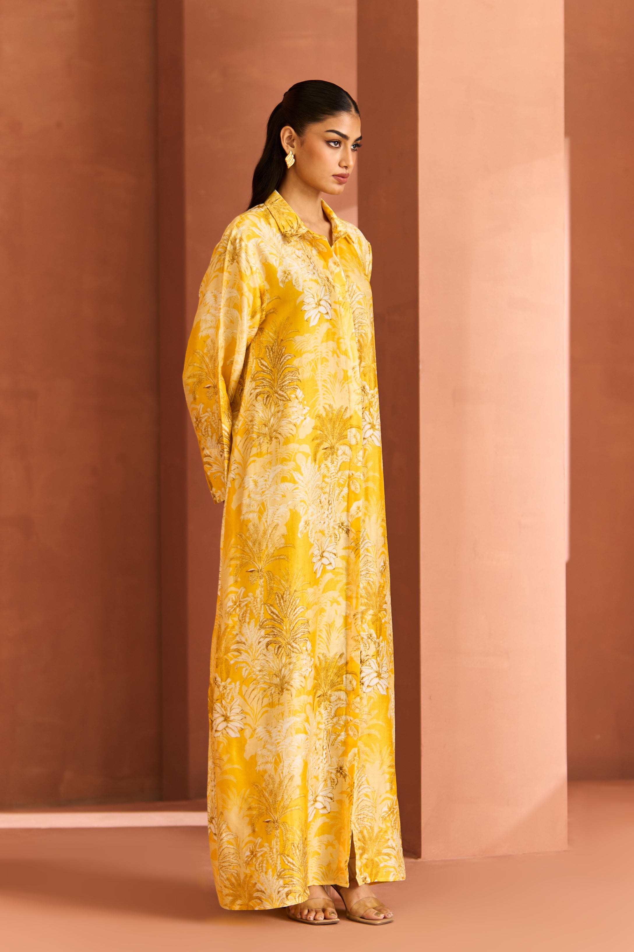 Yellow White Amani Dress