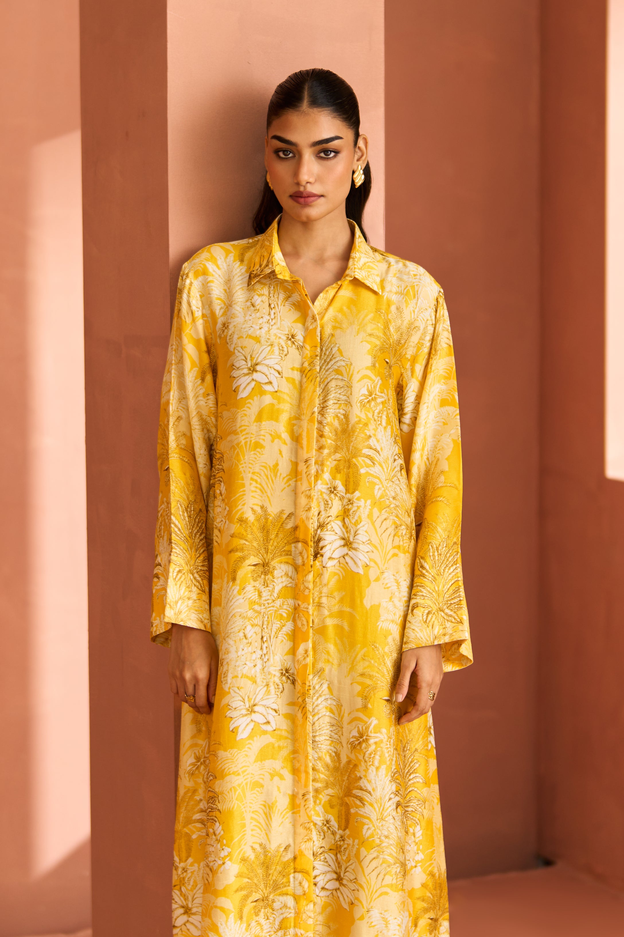 Yellow White Amani Dress