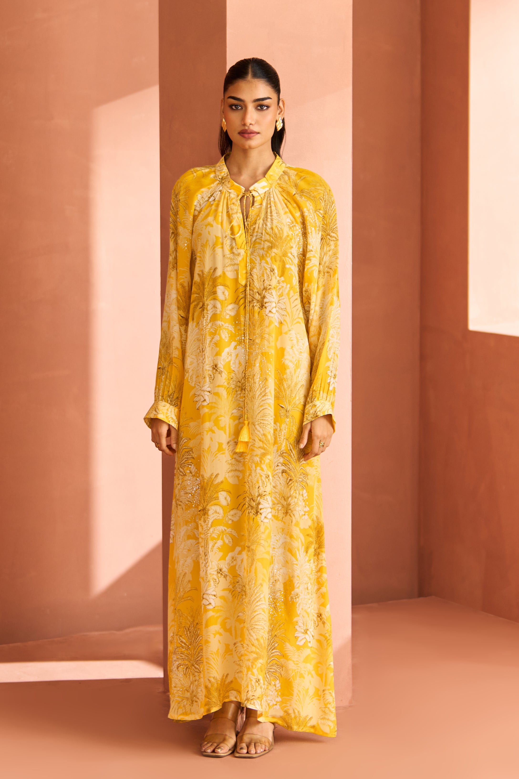 Yellow White Reem Dress