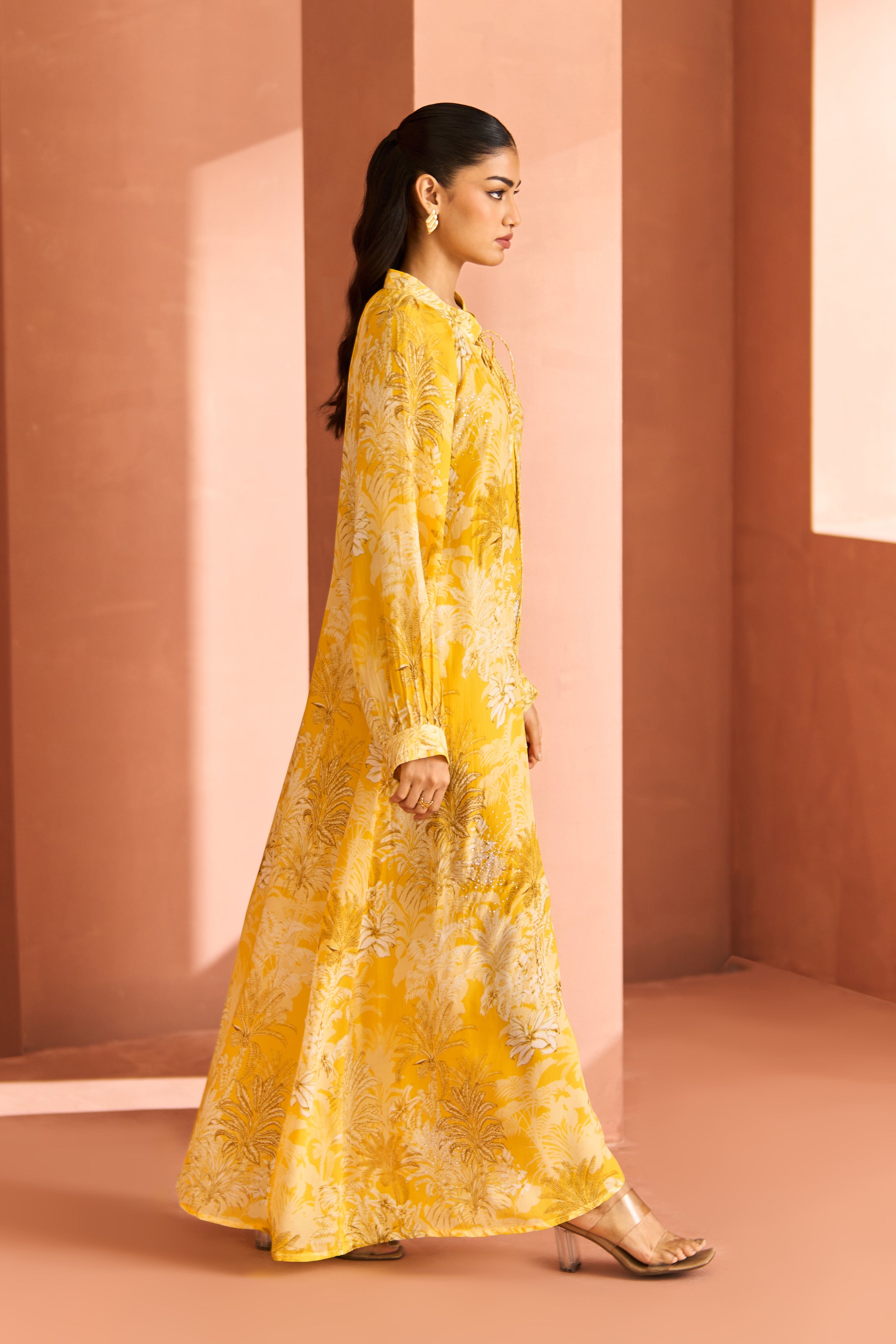 Yellow White Zahara Dress