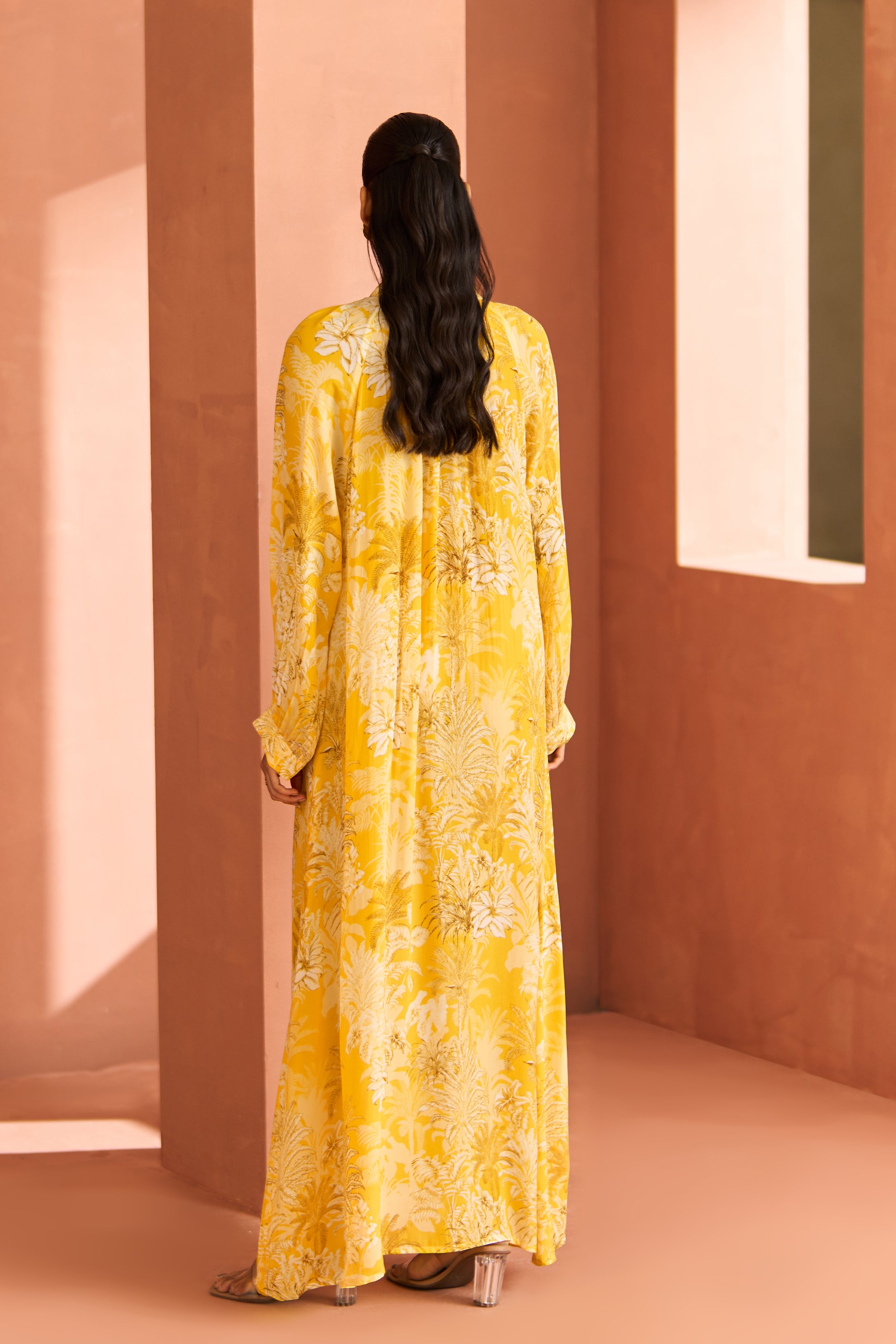 Yellow White Zahara Dress