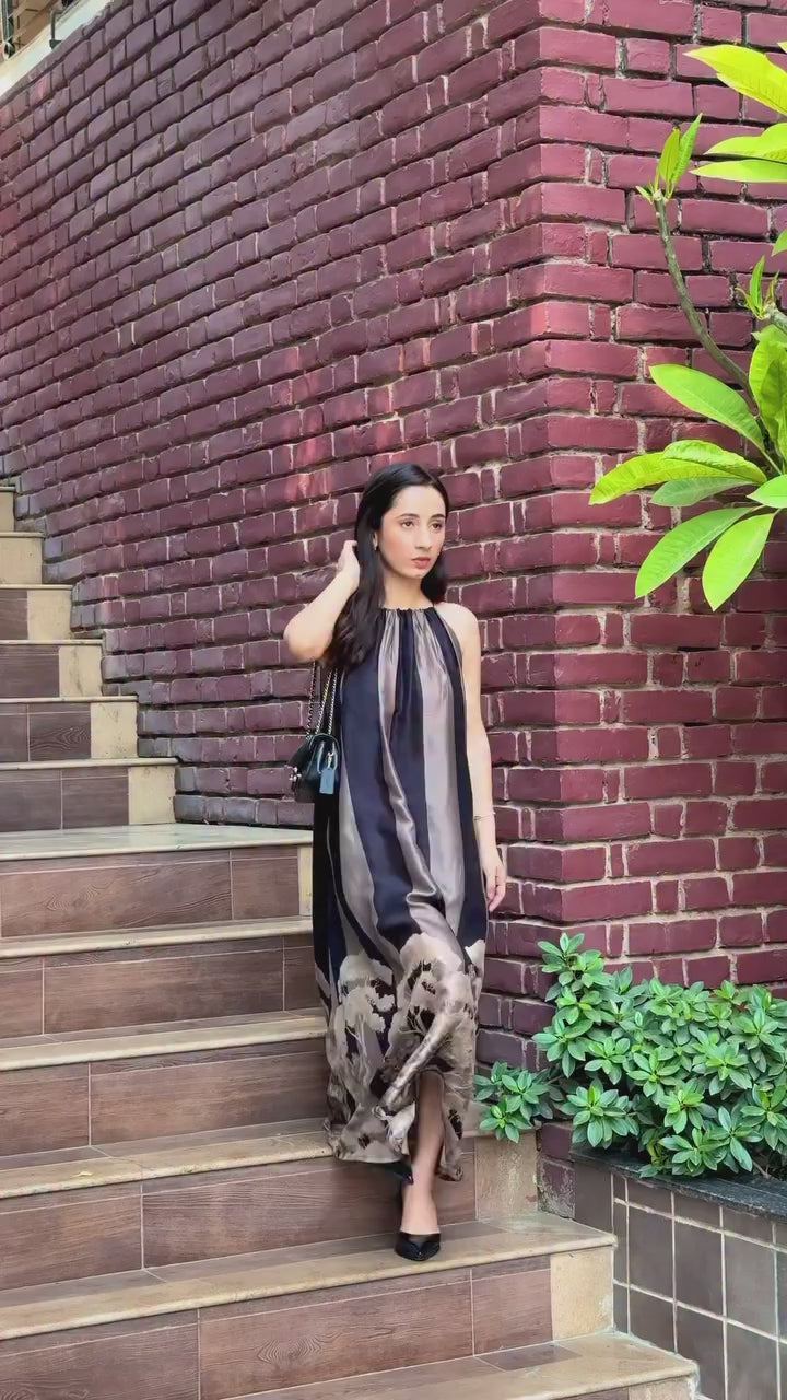 Manmeet Bajaj In Black Willow Dress